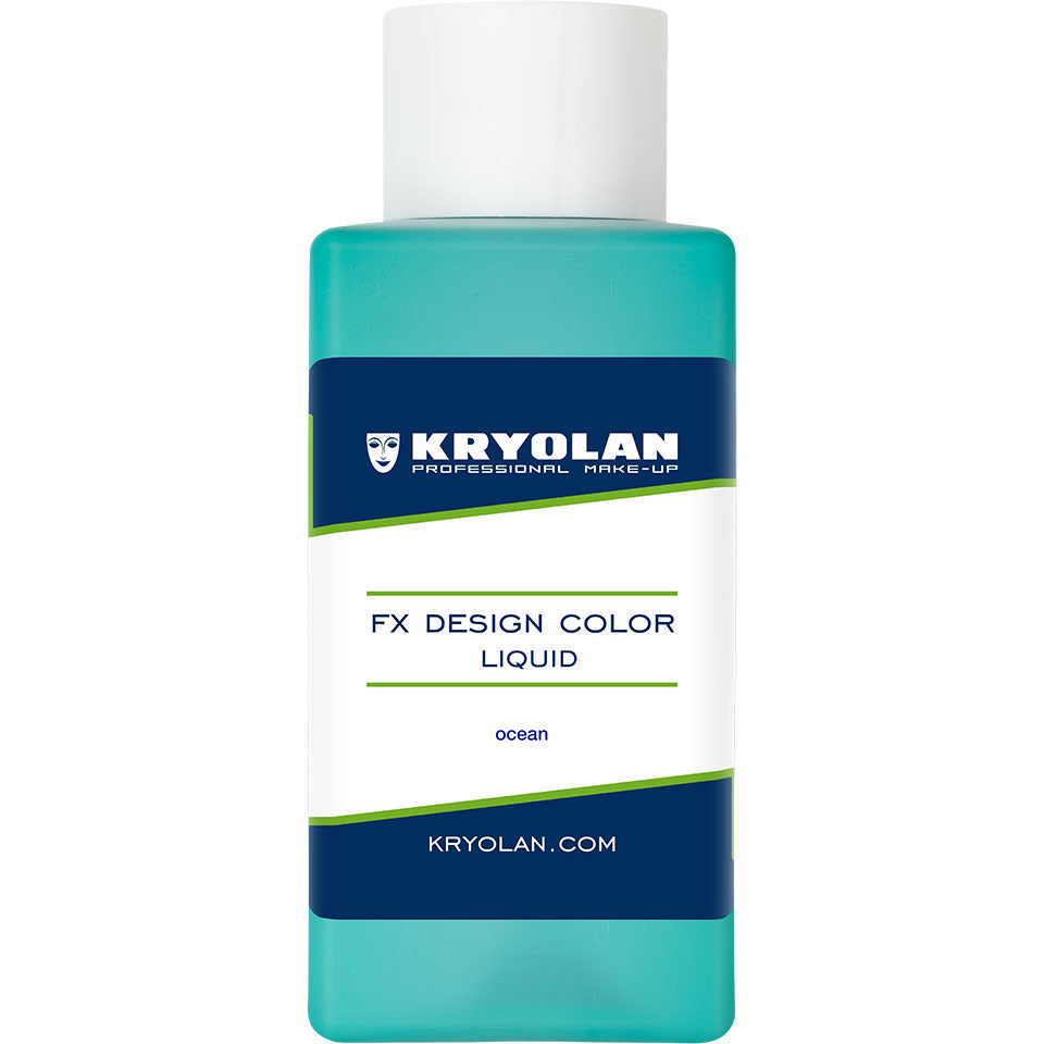 KRYOLAN FX Design Color Liquid ocean – Profi SFX Flüssigfarbe, 50ml