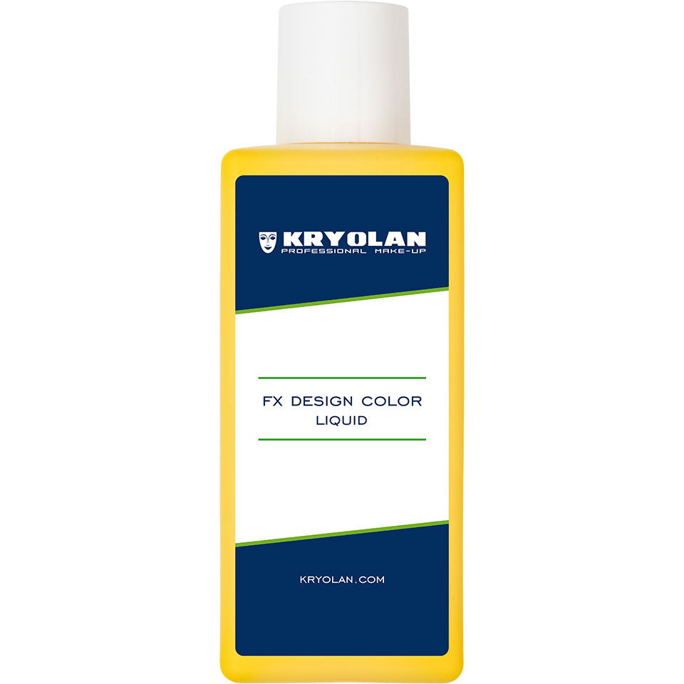KRYOLAN FX Design Color Liquid yellow wash – Profi SFX Flüssigfarbe, 200ml