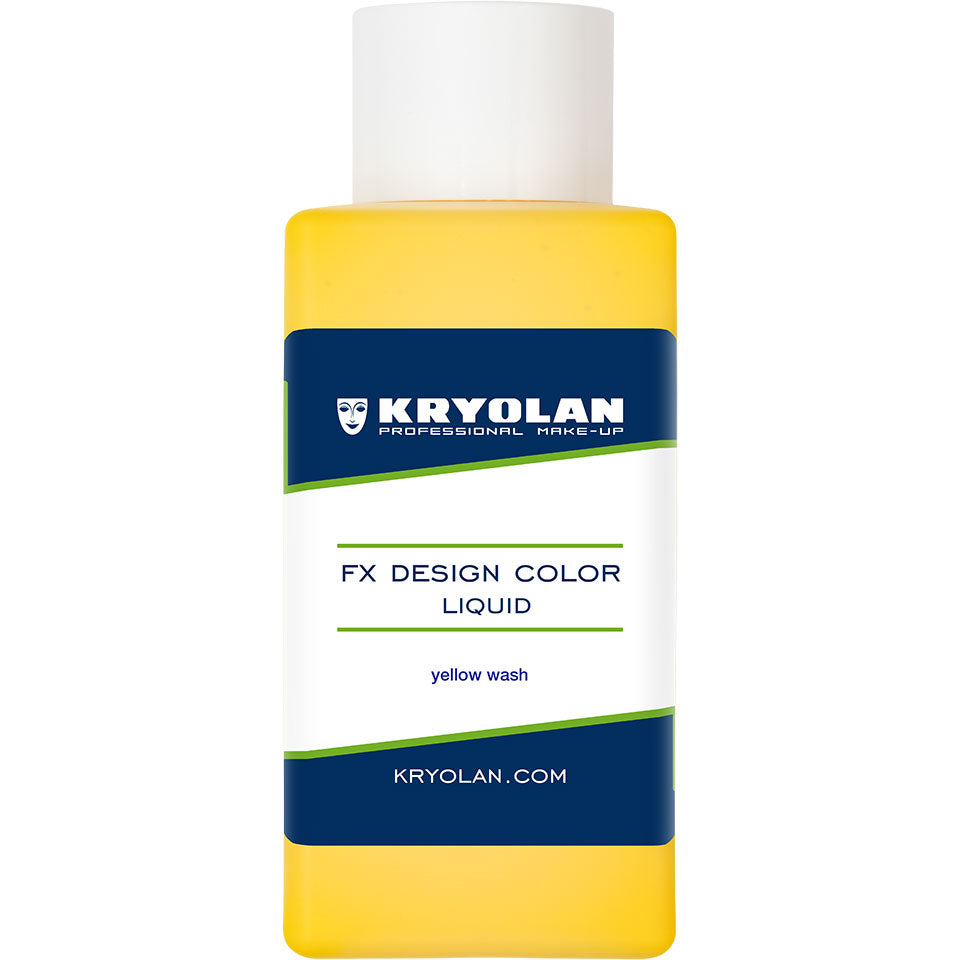 KRYOLAN FX Design Color Liquid yellow wash – Profi SFX Flüssigfarbe, 50ml