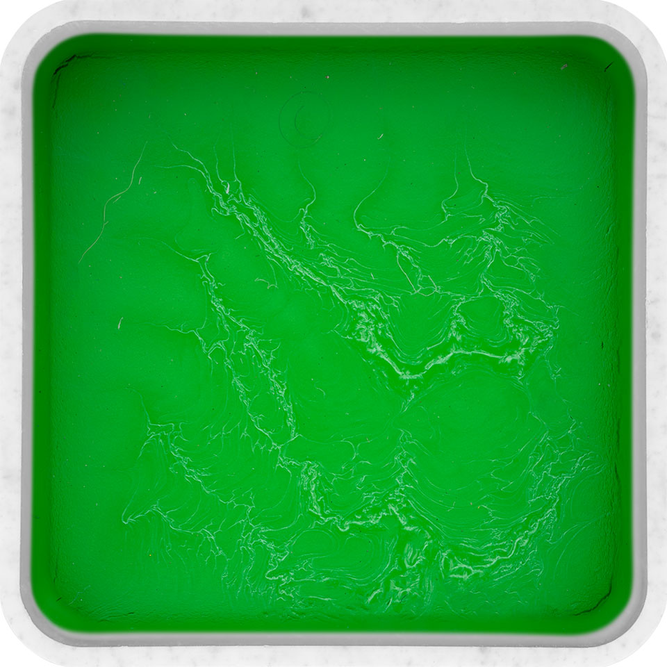 KRYOLAN FX Design Color Nachfüller quadratisch lime – hochpigmentierte, alkoholaktivierbare Farben, 3g