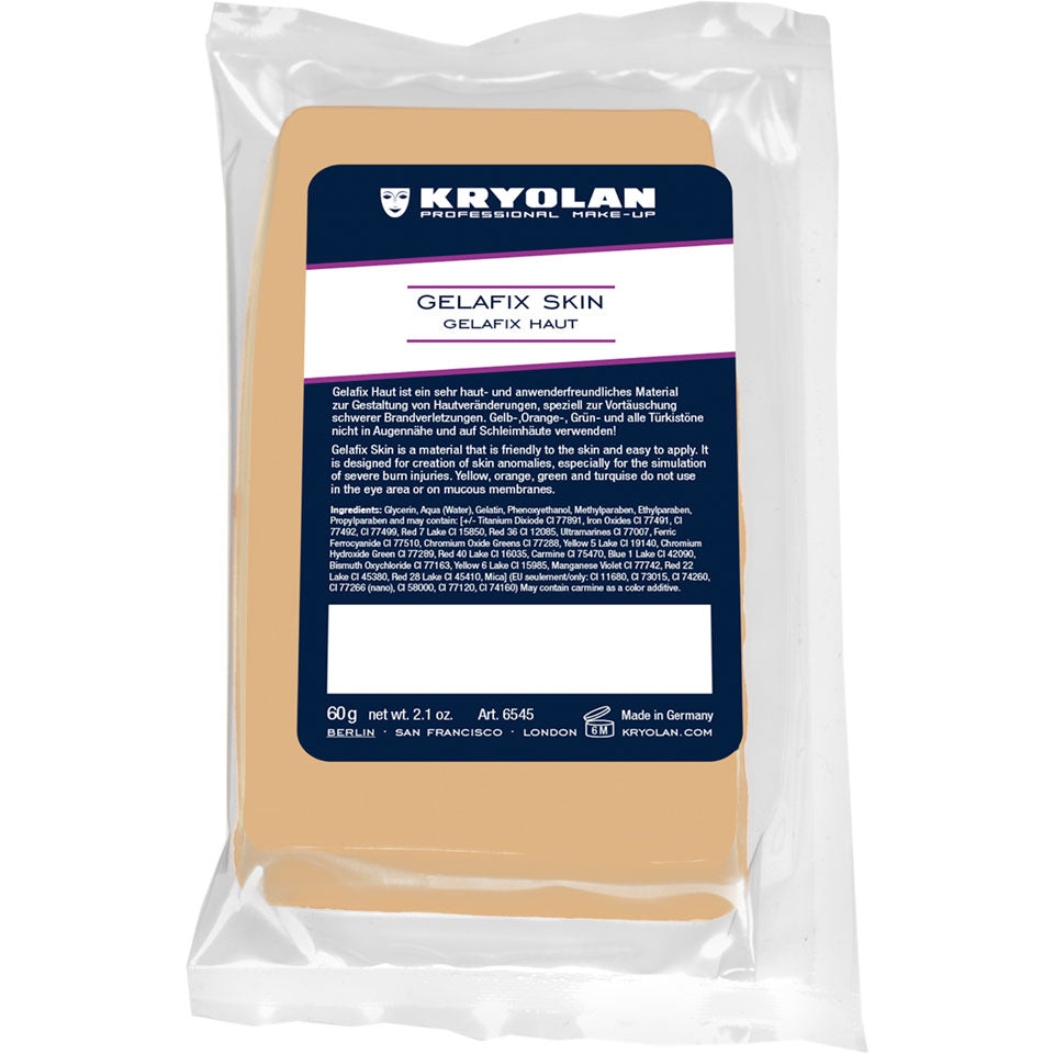 KRYOLAN Gelafix Haut light skin tone – Gelatine für SFX & Brandverletzungen, 60g, Beutel