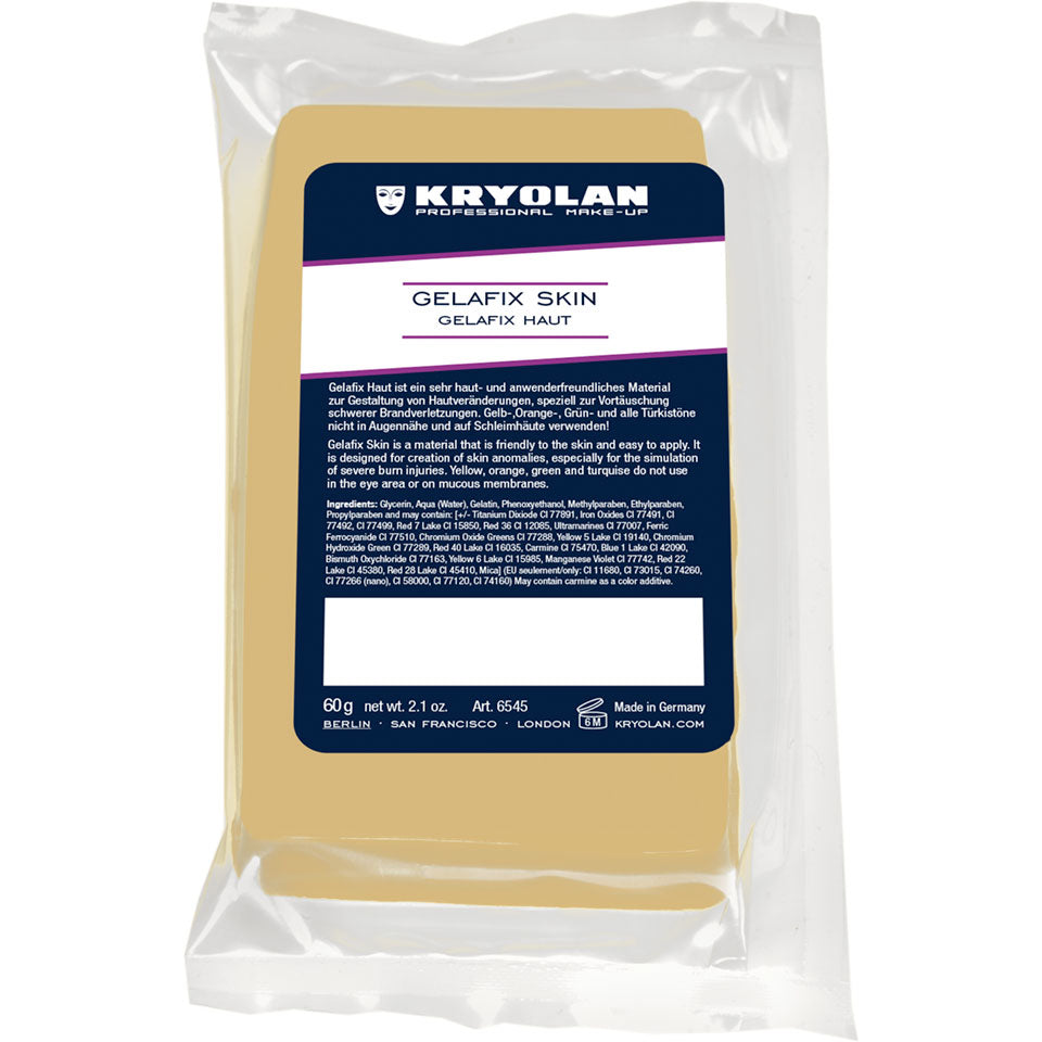 KRYOLAN Gelafix Haut neutral – Gelatine für SFX & Brandverletzungen, 60g, Beutel
