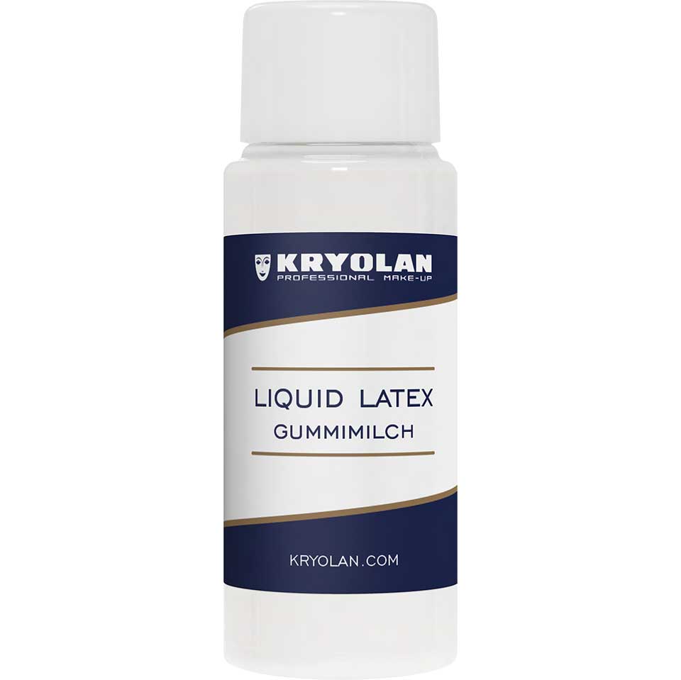 KRYOLAN Latexmilch ungefärbt – hautfreundlicher Flüssiglatex mit niedrigem Ammoniakgehalt, 30ml, Flasche