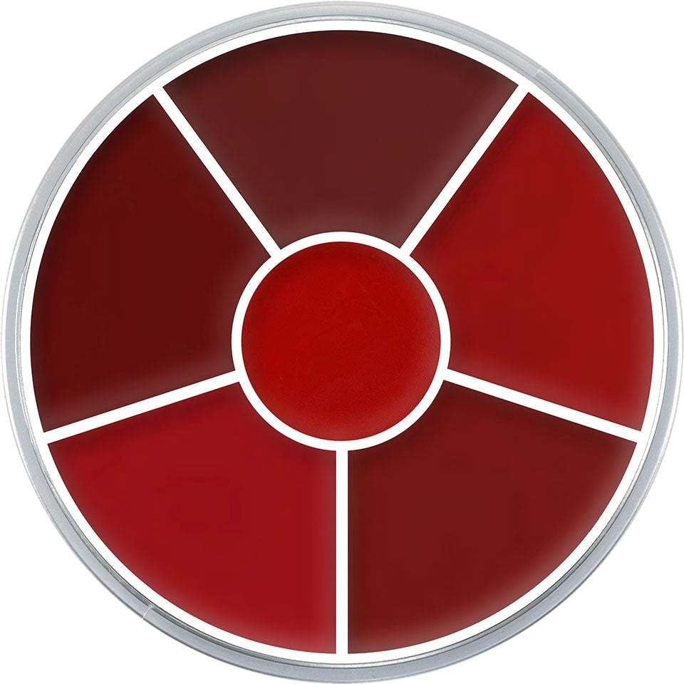 KRYOLAN Lip Rouge Wheel Variante D – Lippenpalette mit 6 cremigen Farben, 30g