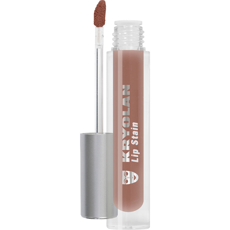 KRYOLAN Lip Stain latin – Intensiver, matter & langanhaltender Lippenstift, 4ml, Spender offen mit Applikator