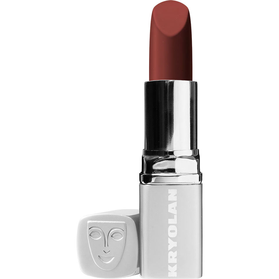 KRYOLAN Lippenstift classic LC064 – Matte Farbe & Pflege mit Vitamin E, 3,5g, offen