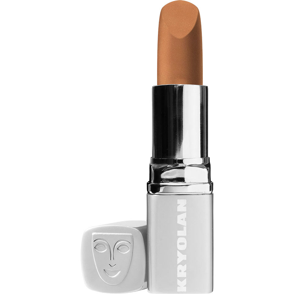 KRYOLAN Lippenstift Pearl - LCP 740 – glänzende Farbe & Pflege mit Vitamin E, 3,5g, offen