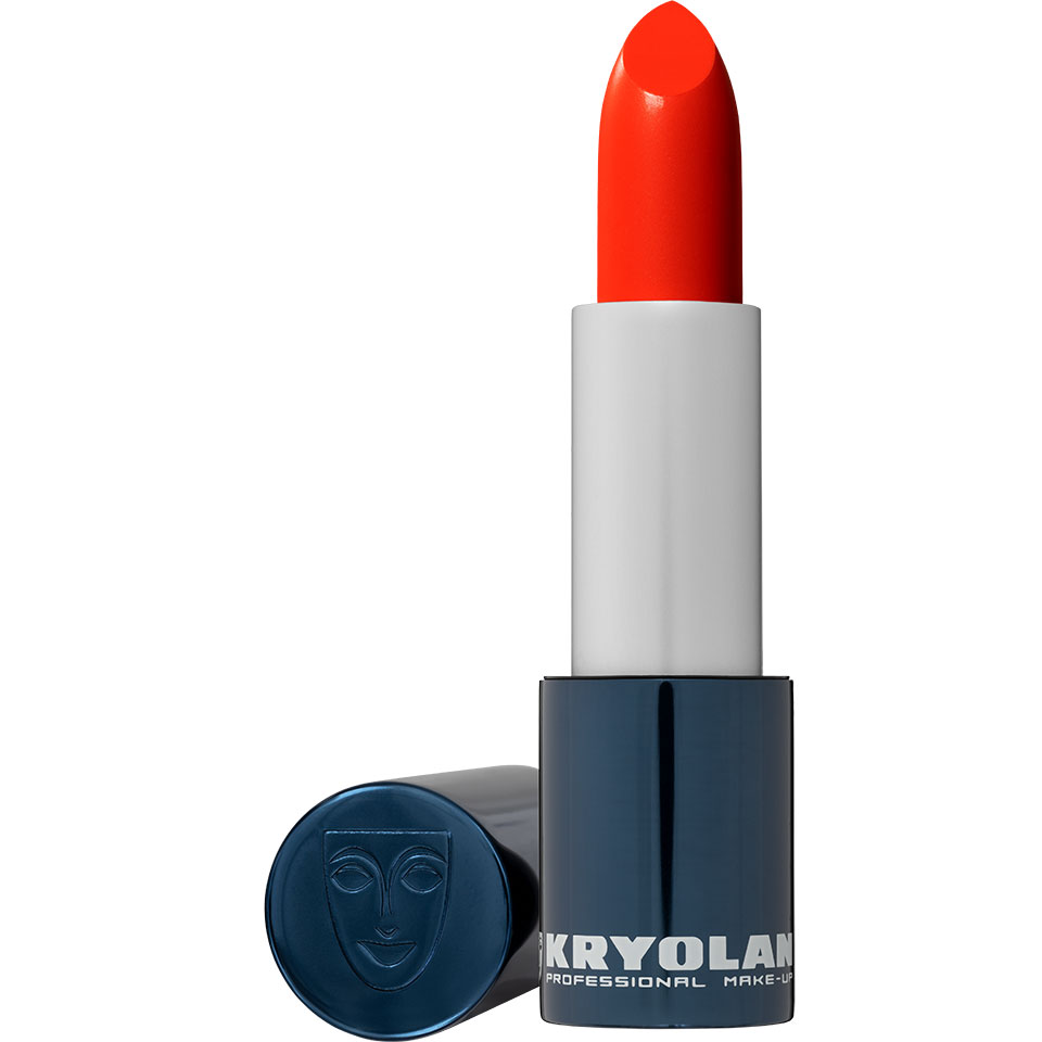 KRYOLAN Lipstick Velvet Kiss fiery-orange – nachfüllbarer, pflegender Lippenstift, 4g