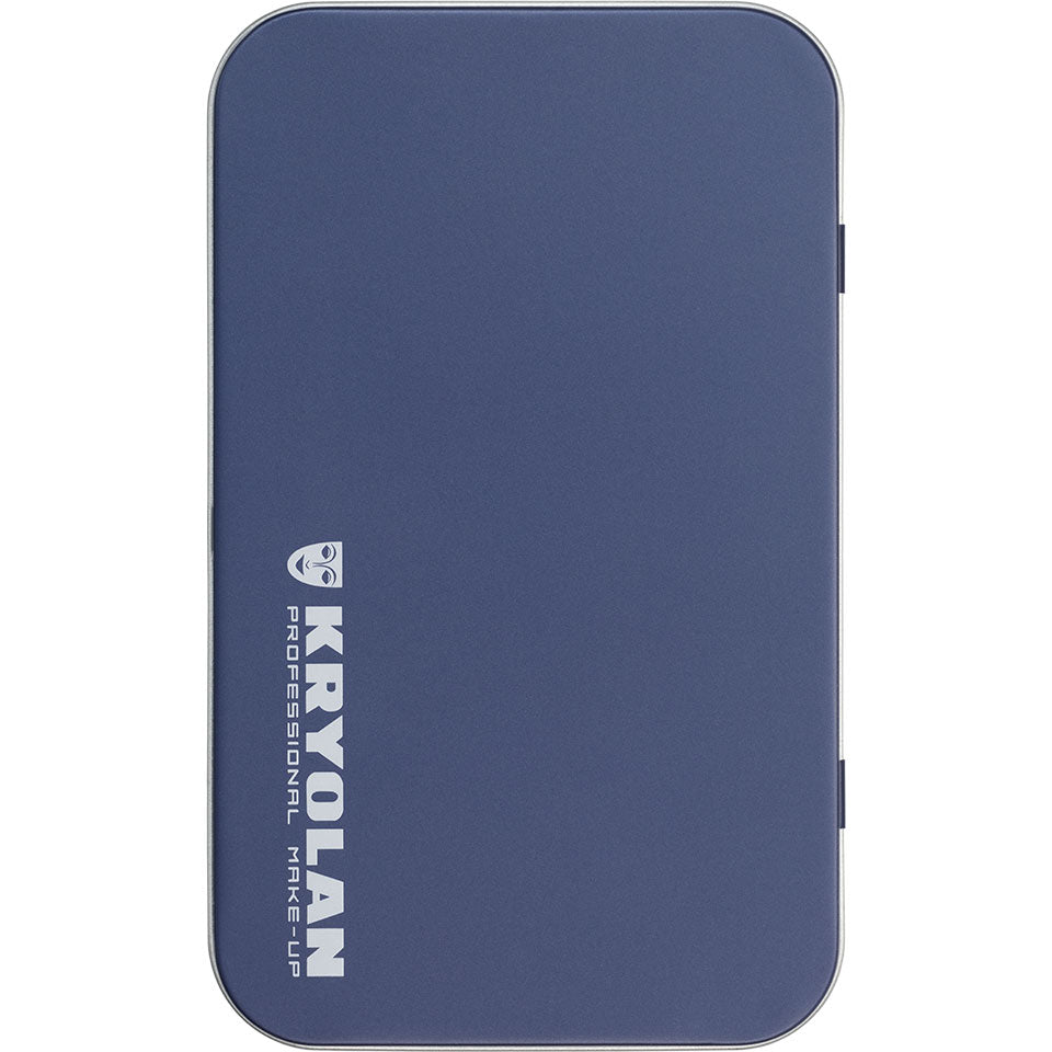 KRYOLAN Magnetic Brush Set – 4 hochwertige, vegane Pinsel mit Magnetgriff, 1stk, Dose geschlossen