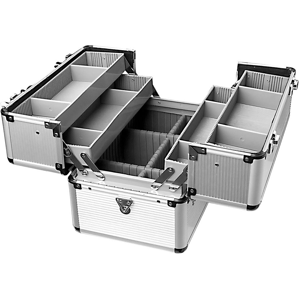 KRYOLAN Make-up Case – Aluminium Make-up-Koffer abschließbar, 1stk, offen