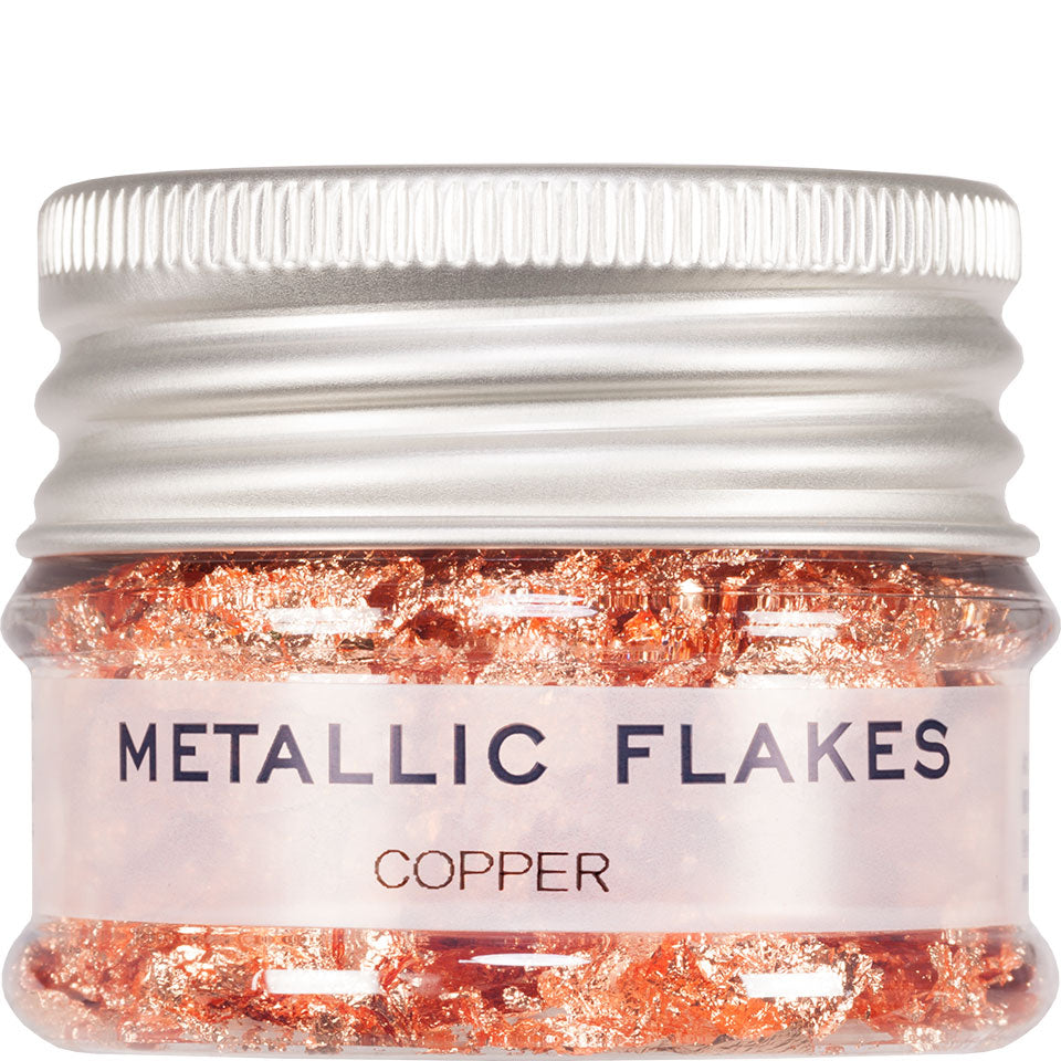 KRYOLAN Metallic Flakes copper – für glänzende Metallic-Effekte, 1g