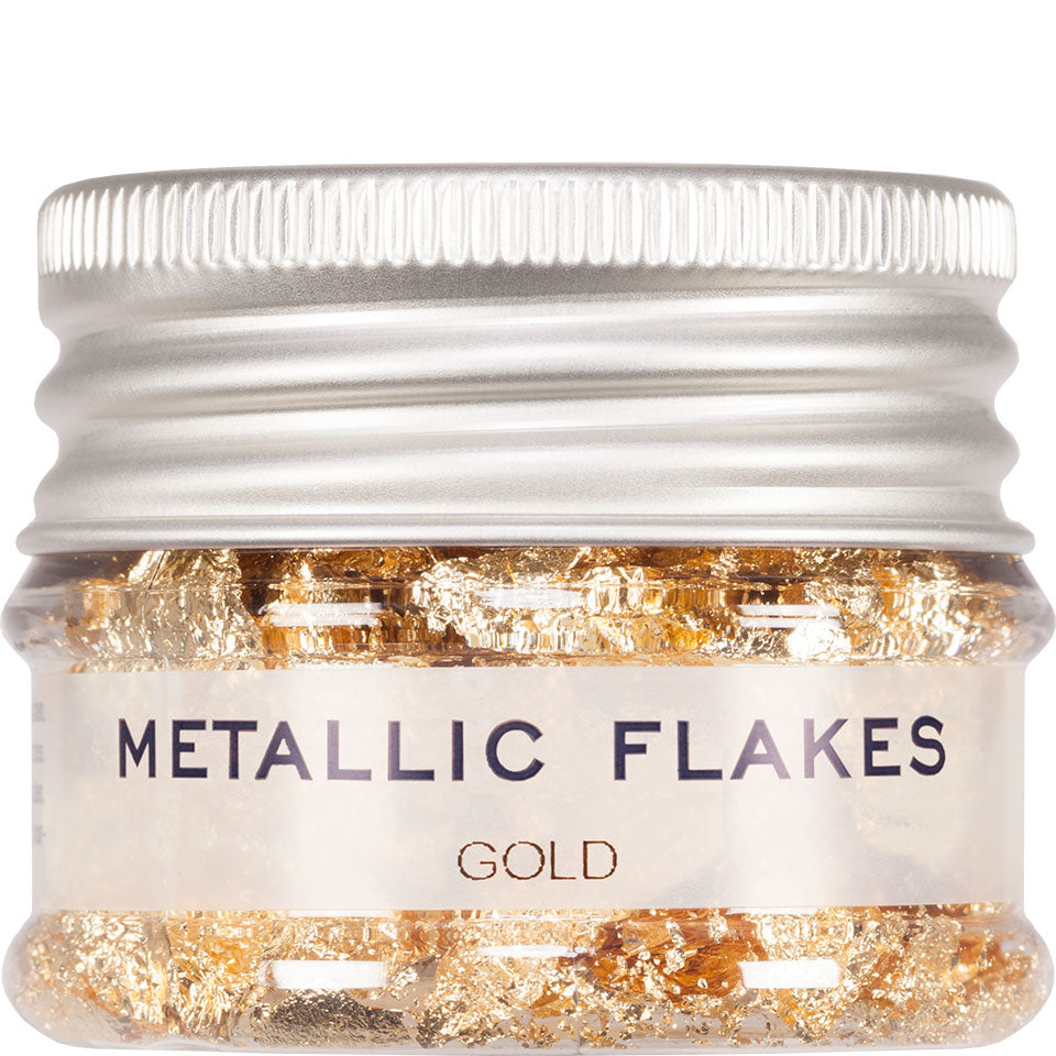KRYOLAN Metallic Flakes gold – für glänzende Metallic-Effekte, 1g