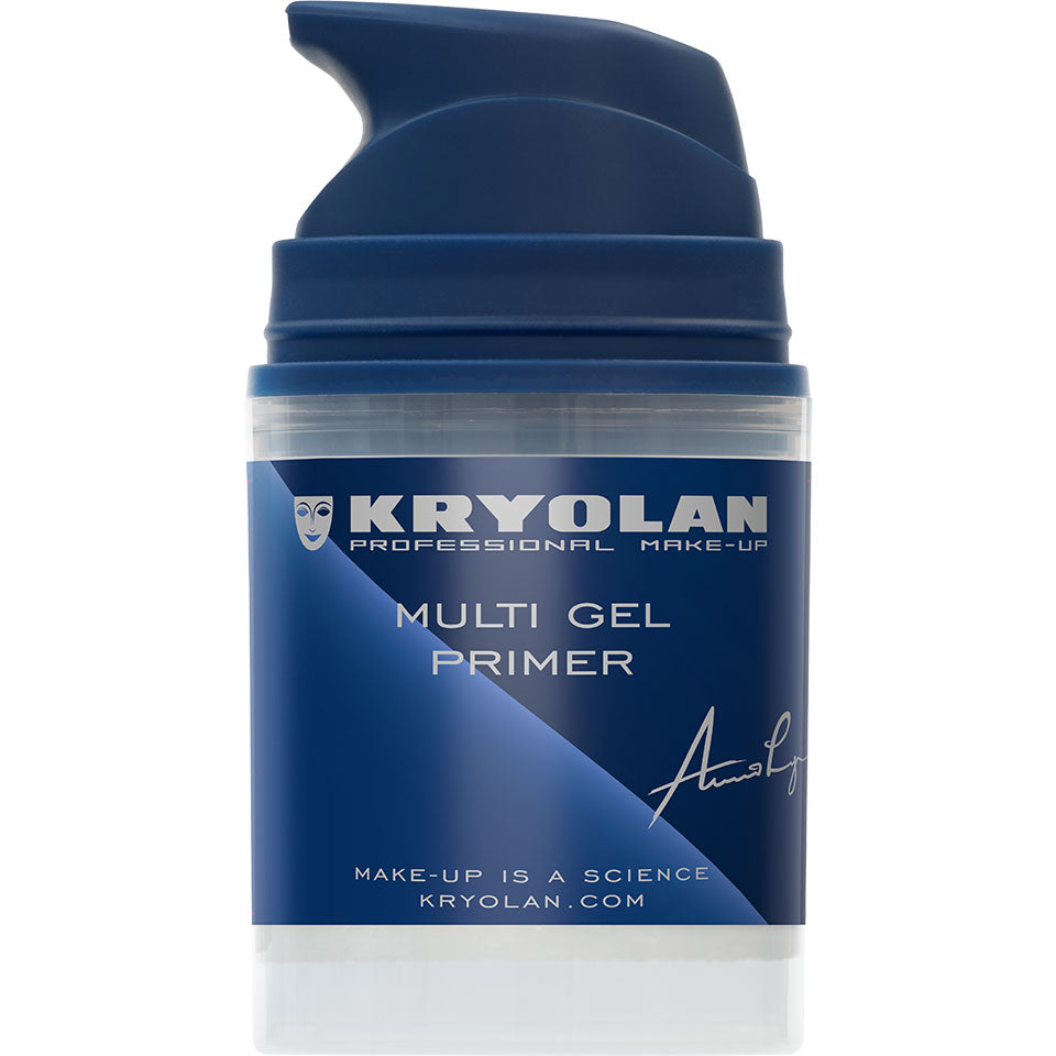 KRYOLAN Multi Gel Primer – Haftgel für Glitter & Pigmente, 10ml, Pumpspender