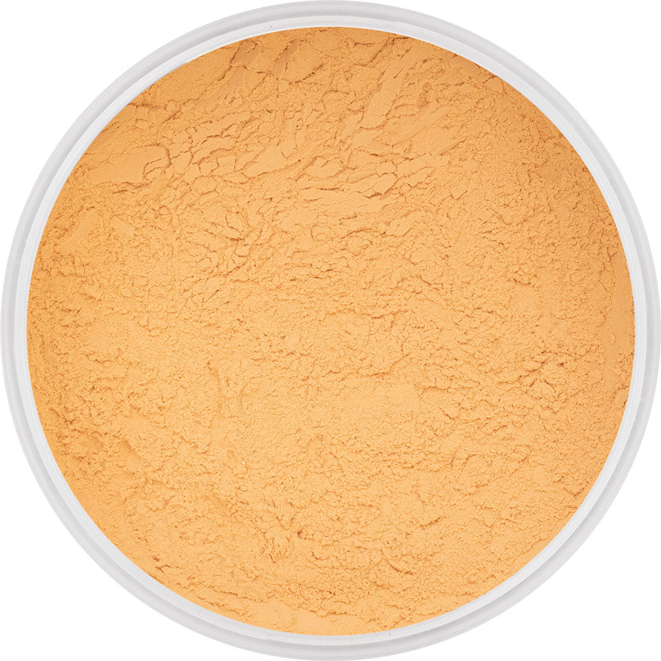 KRYOLAN Natural Finish Powder N3 – Fixierpuder für Make-up, 15g, Dose offen