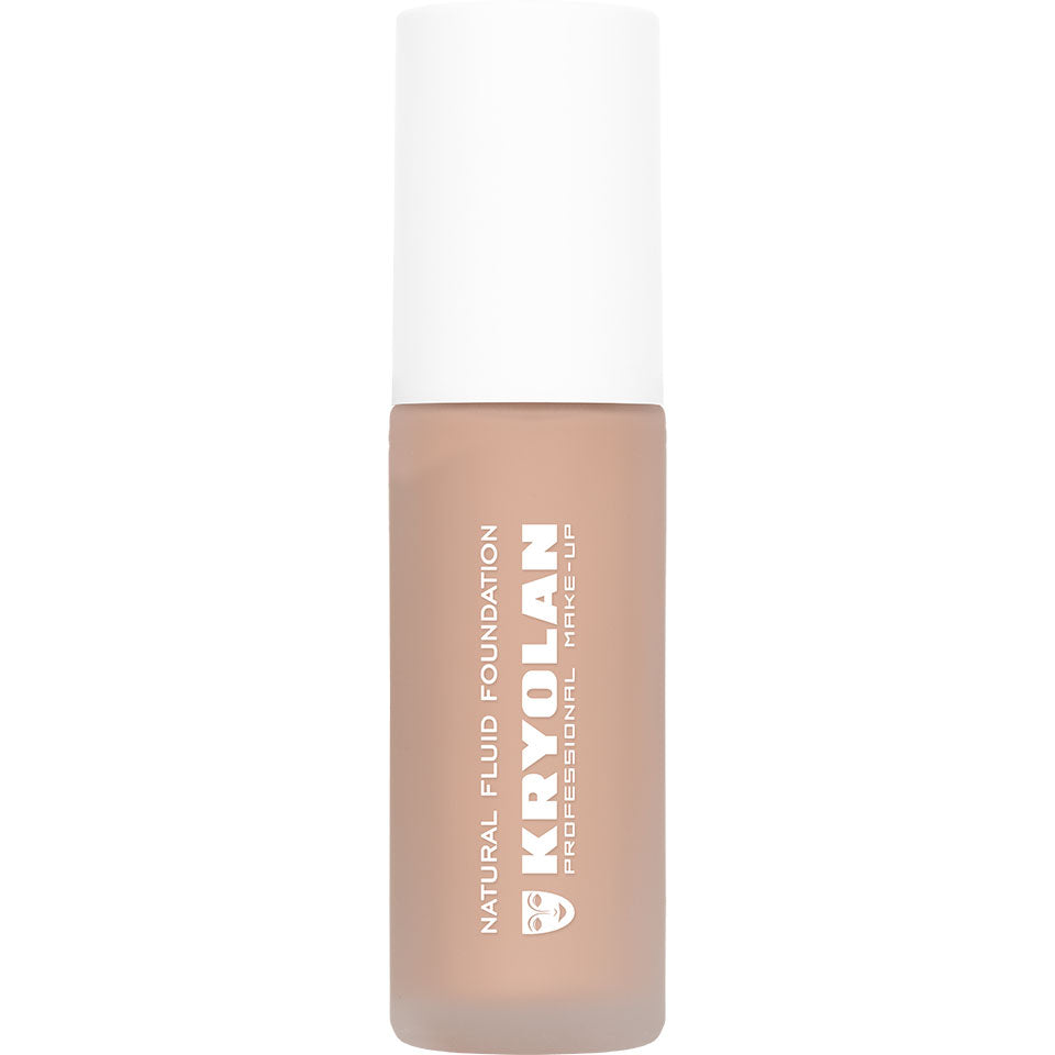 KRYOLAN Natural Fluid Foundation NP6 – Satin Finish Make-up, 30ml, Pumpspender