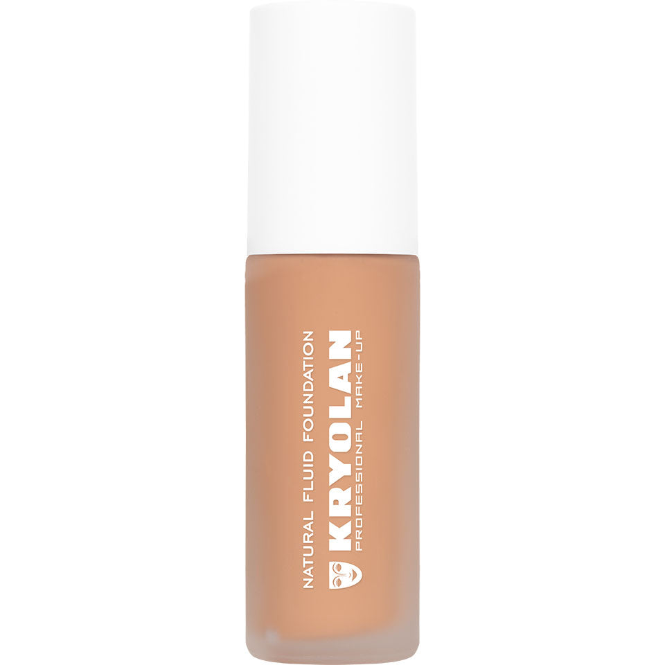 KRYOLAN Natural Fluid Foundation NP8 – Satin Finish Make-up, 30ml, Pumpspender
