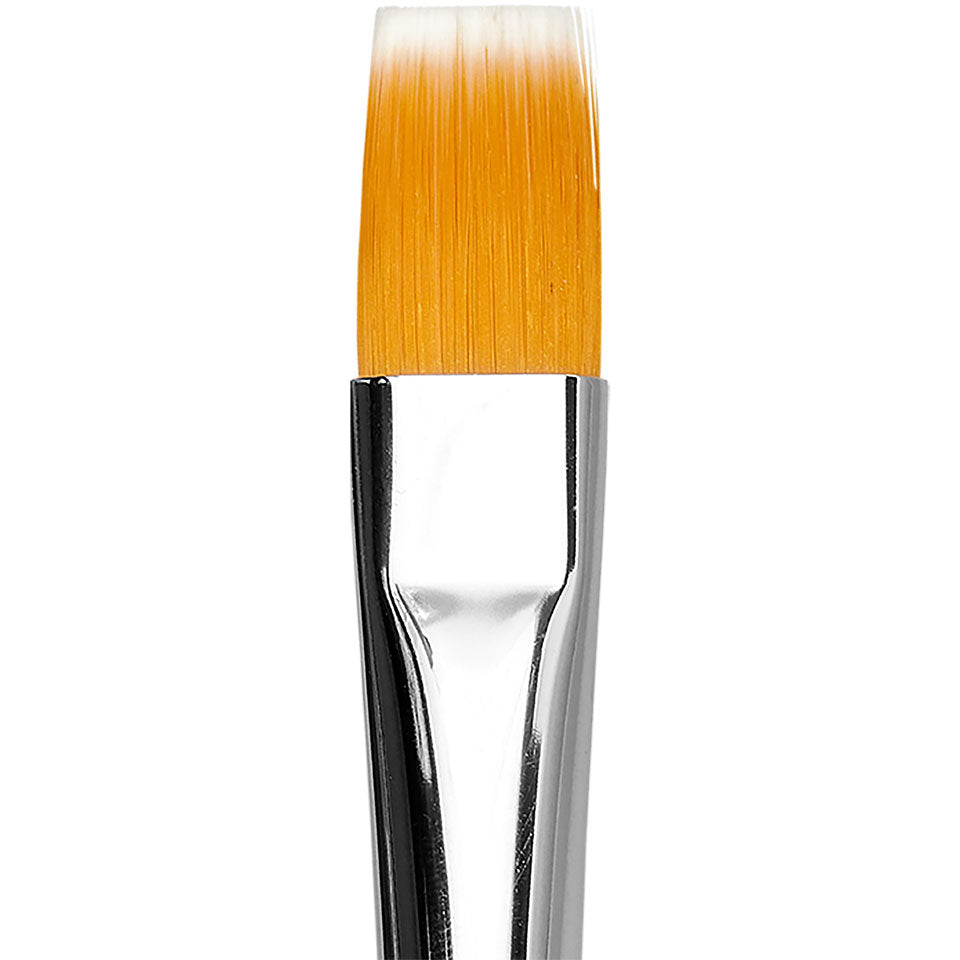 KRYOLAN PINTURA Pinsel - flach gebunden - rose – Kunsthaar, 1stück, detailansicht
