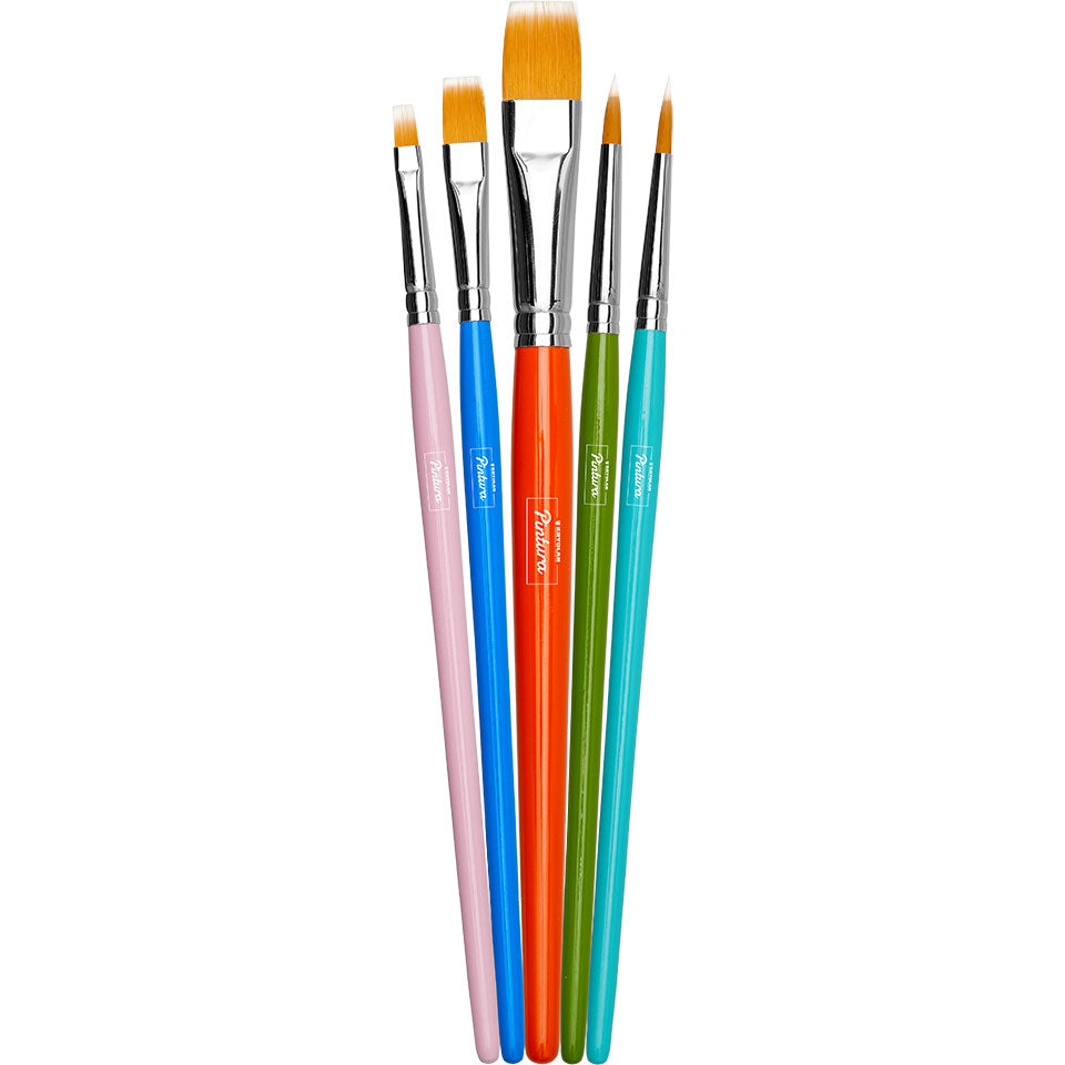 KRYOLAN PINTURA Pinsel-Set zur Gesichtsbemahlung – 5-teilig, 1stück