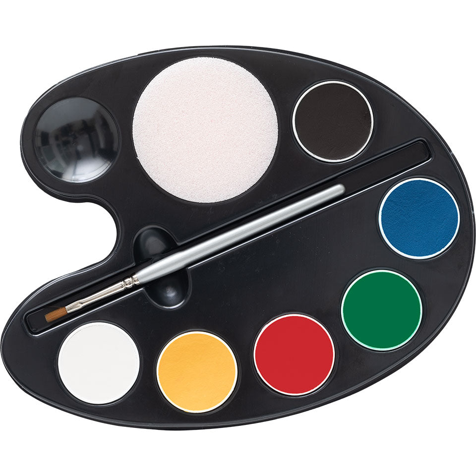 KRYOLAN PINTURA Water Color Palette 6 Farben - pintura 1 – Kompaktschminke für Facepainting, 24ml