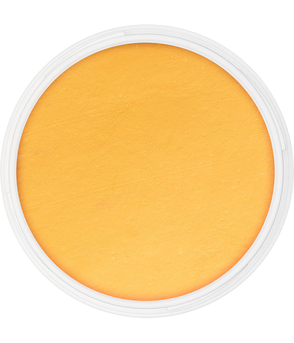 KRYOLAN PINTURA Water Color yellow – Kompaktschminke für Facepainting, 25ml, Dose offen