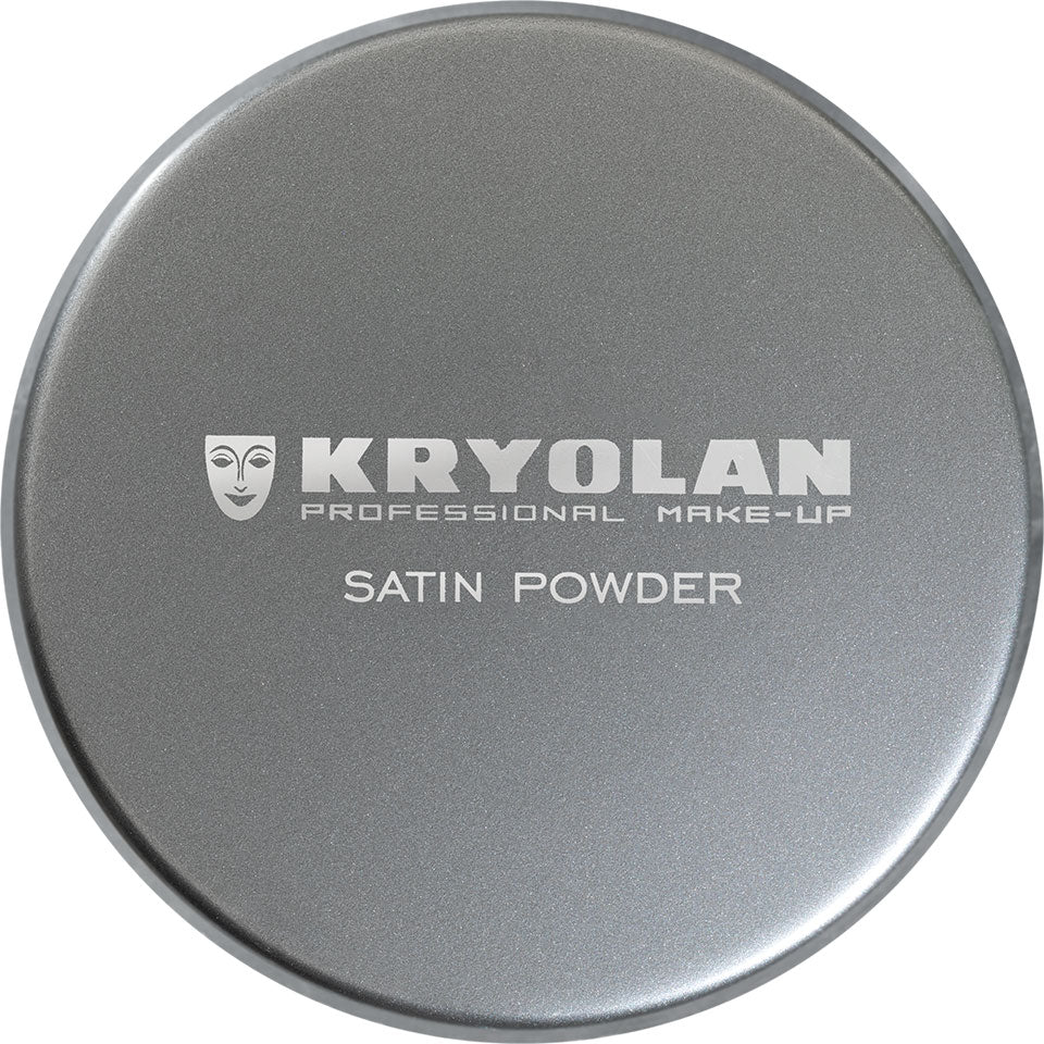KRYOLAN Satin Powder  – Schimmerpuder für Augen & Körper, 40g, Dose geschlossen