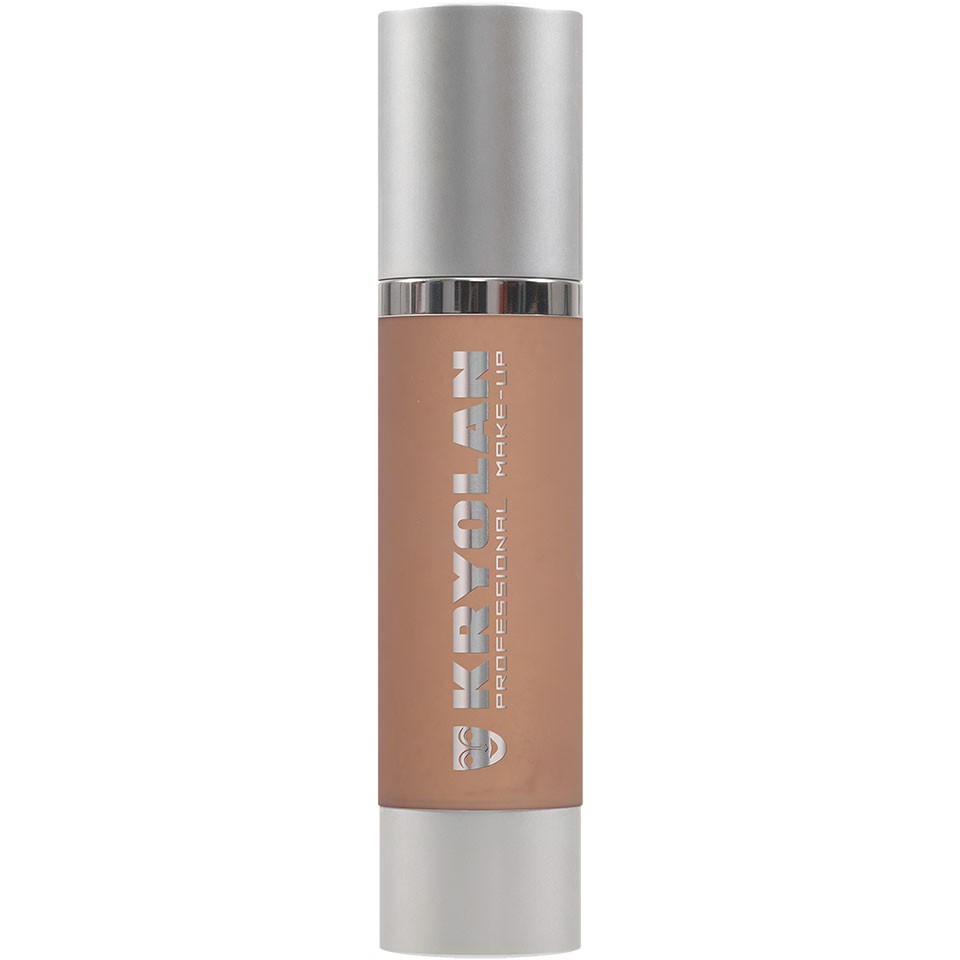 KRYOLAN Shimmering Event Foundation gold – Fluid-Foundation mit Glow-Effekt & Sonnenschutz, 50ml, Pumpspender