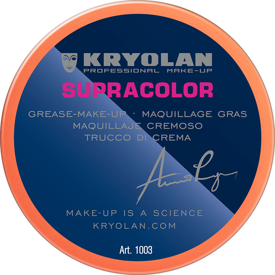 KRYOLAN Supracolor Buntfarben 032 A – deckende Creme Foundation, 55ml, Dose geschlossen