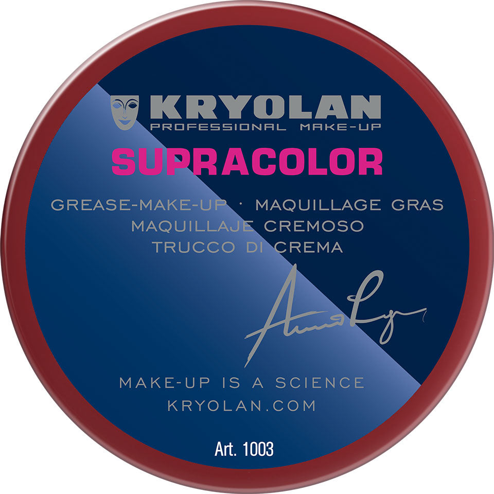 KRYOLAN Supracolor Buntfarben 080 – deckende Creme Foundation, 55ml, Dose geschlossen