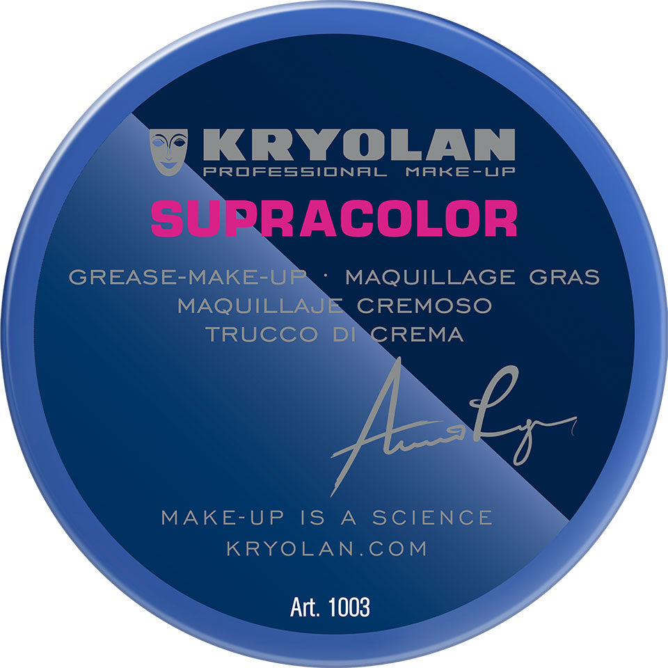 KRYOLAN Supracolor Buntfarben 091 – deckende Creme Foundation, 55ml, Dose geschlossen