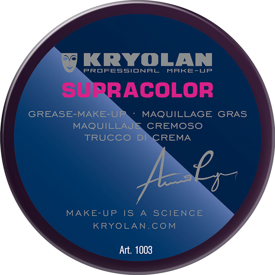 KRYOLAN Supracolor Buntfarben bruise 1 – deckende Creme Foundation, 55ml, Dose geschlossen