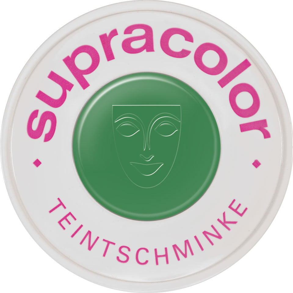 KRYOLAN Supracolor Buntfarben emerald – Hochpigmentierte Cremefarbe, 30ml, Dose geschlossen