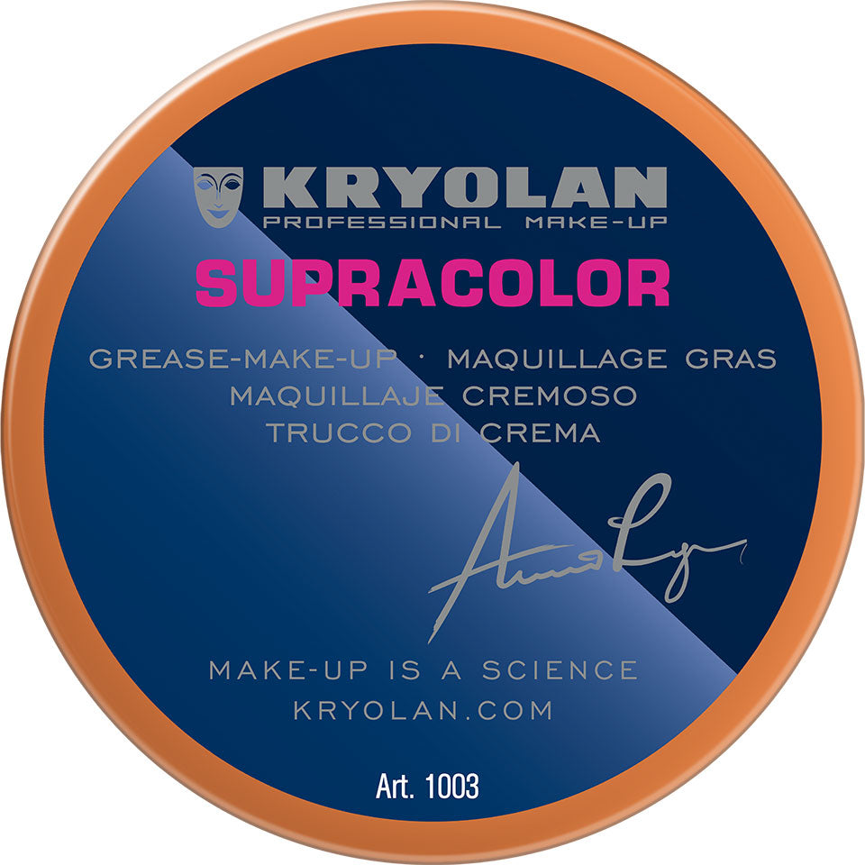 KRYOLAN Supracolor Buntfarben FD – deckende Creme Foundation, 55ml, Dose geschlossen