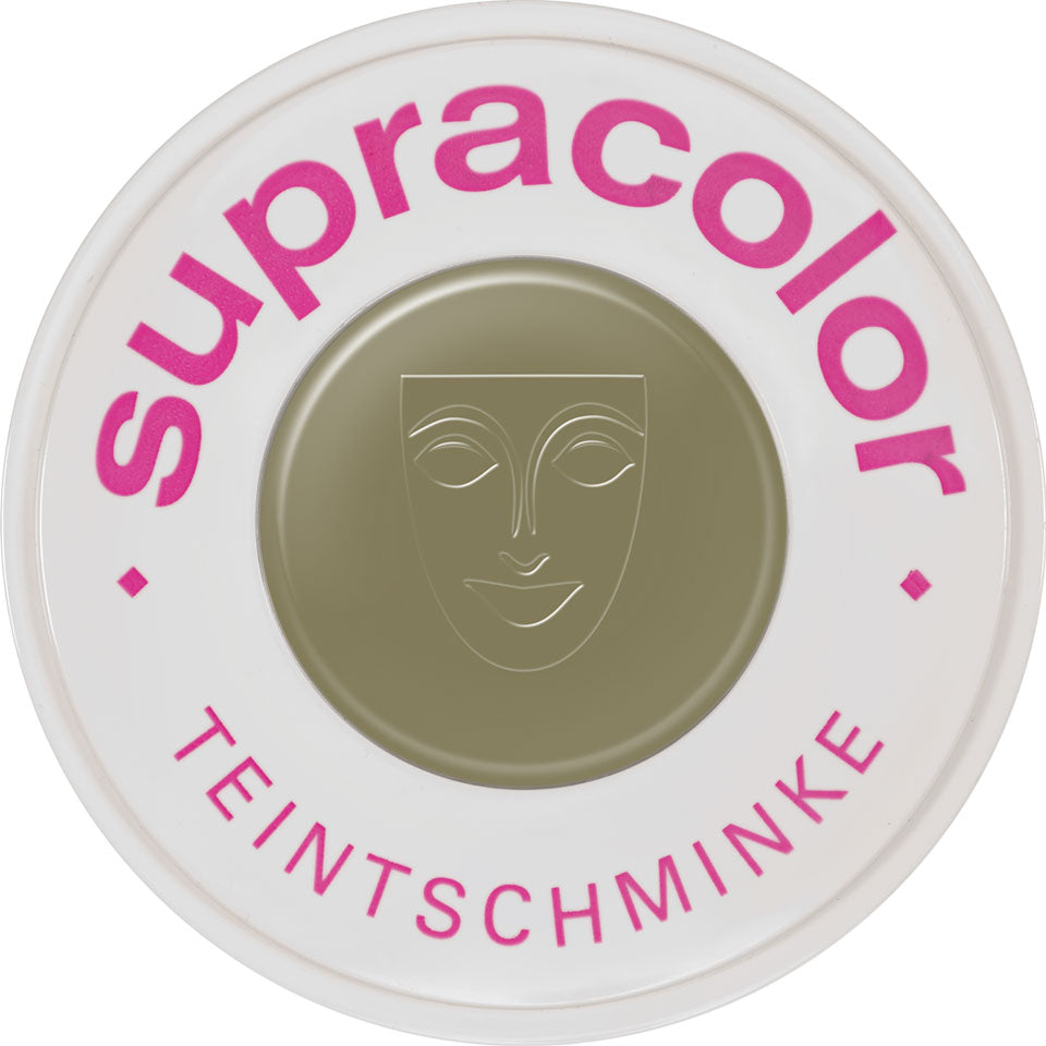 KRYOLAN Supracolor Buntfarben forensic green – Hochpigmentierte Cremefarbe, 30ml, Dose geschlossen