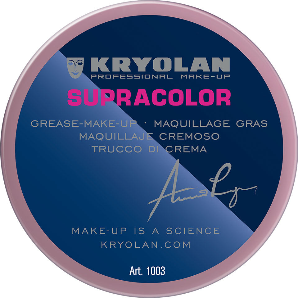 KRYOLAN Supracolor Buntfarben G 108 – deckende Creme Foundation, 55ml, Dose geschlossen