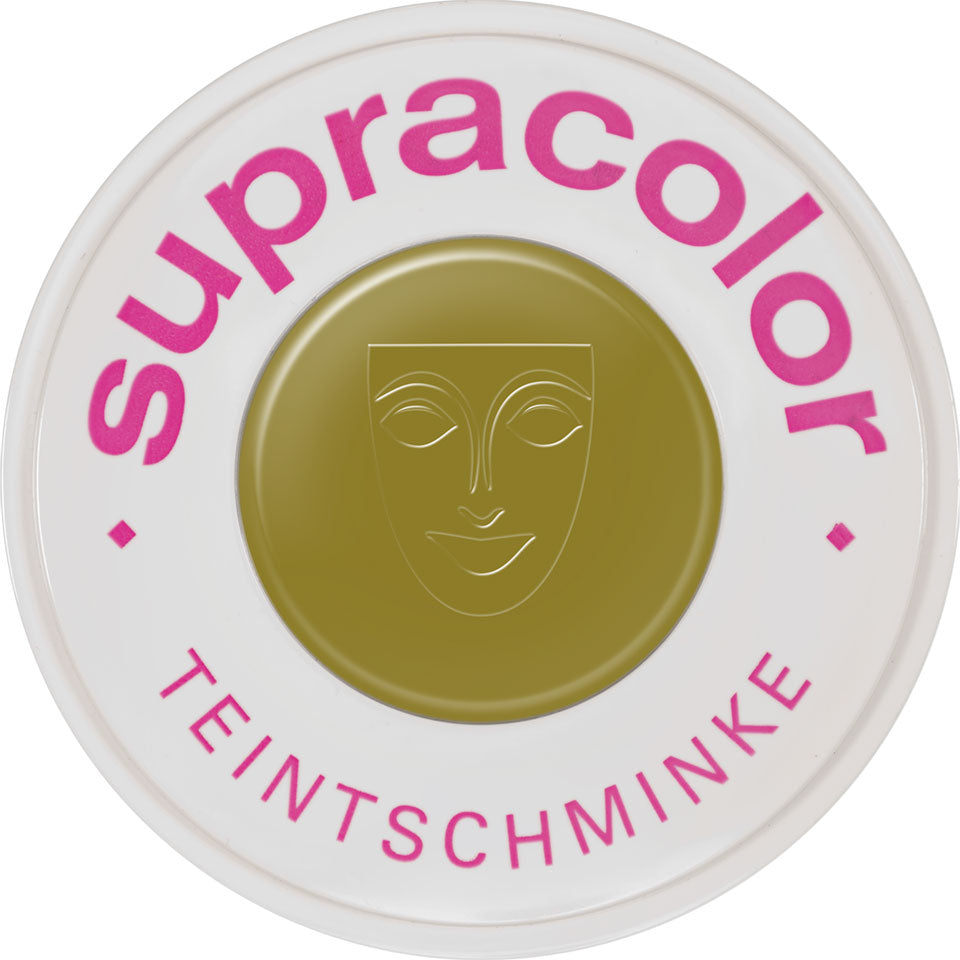 KRYOLAN Supracolor Buntfarben green 5 – Hochpigmentierte Cremefarbe, 30ml, Dose geschlossen