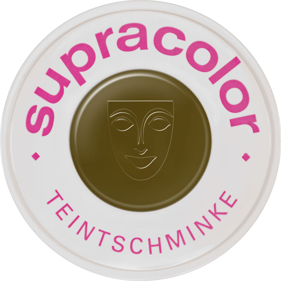 KRYOLAN Supracolor Buntfarben oxide green – Hochpigmentierte Cremefarbe, 30ml, Dose geschlossen