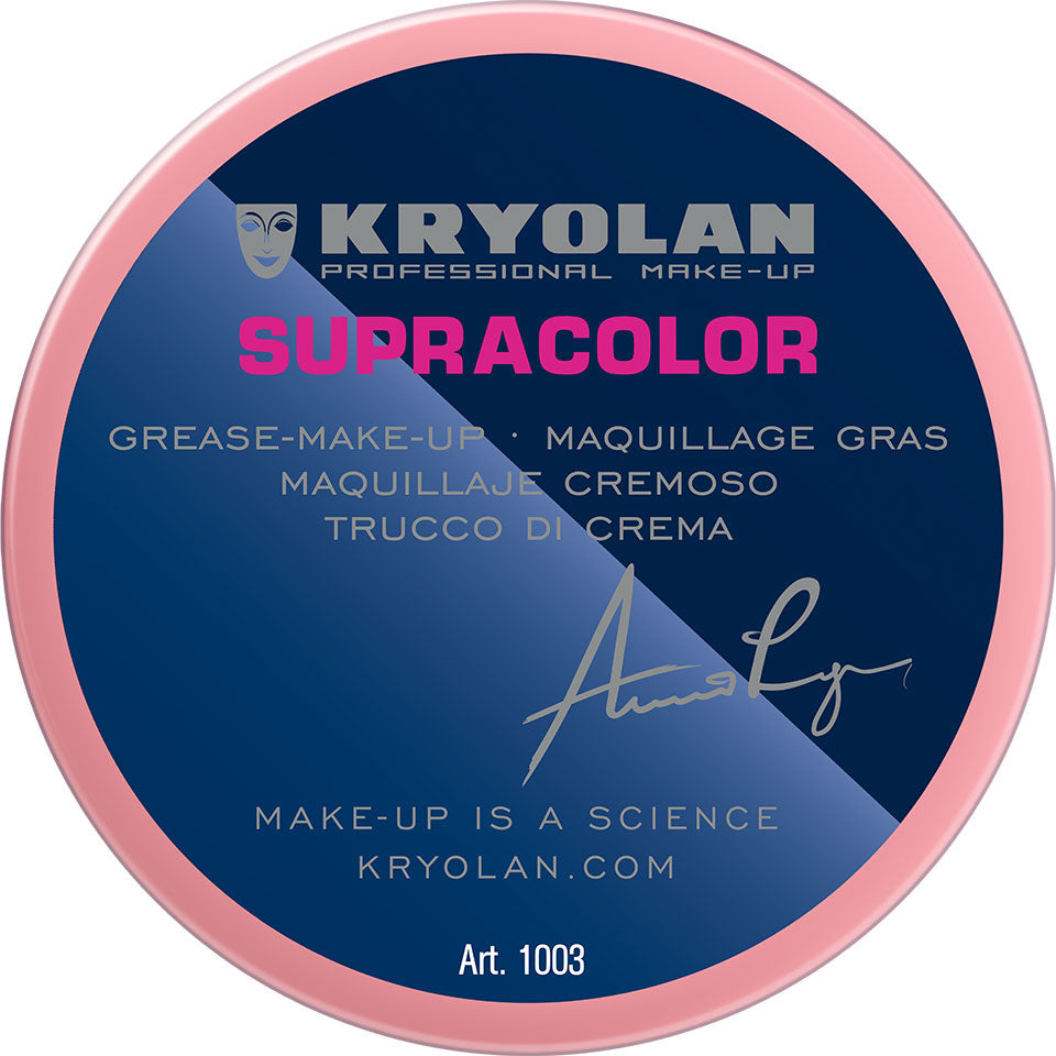 KRYOLAN Supracolor Buntfarben R 23 – deckende Creme Foundation, 55ml, Dose geschlossen