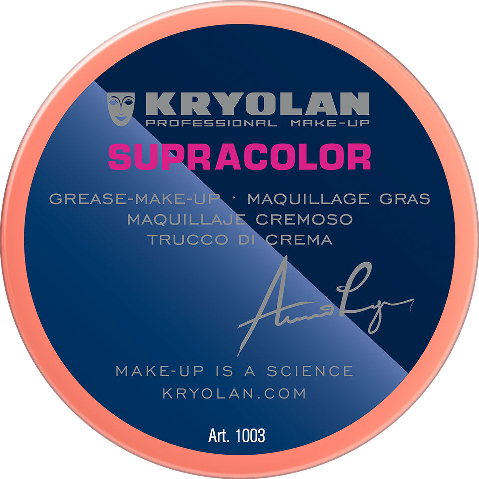 KRYOLAN Supracolor Buntfarben R 31 – deckende Creme Foundation, 55ml, Dose geschlossen