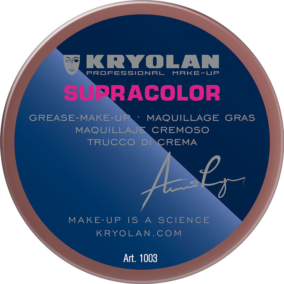 KRYOLAN Supracolor Buntfarben red stipple 1 – deckende Creme Foundation, 55ml, Dose geschlossen