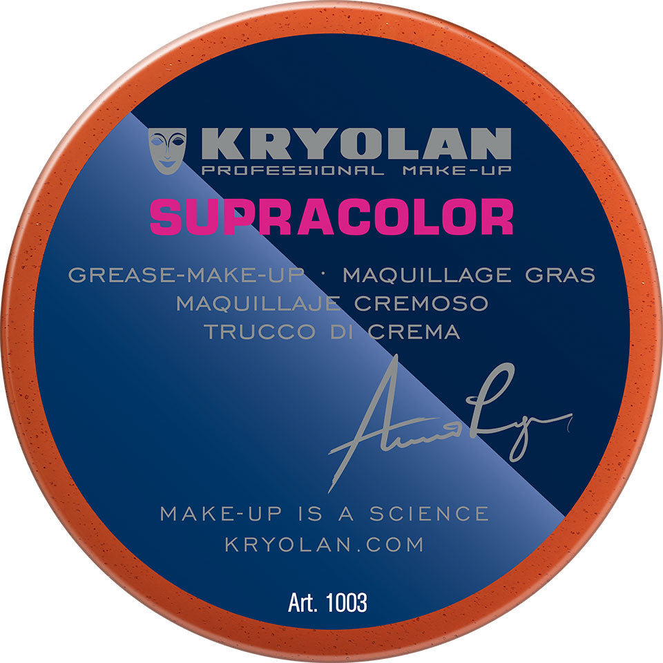 KRYOLAN Supracolor Buntfarben red stipple 2 – deckende Creme Foundation, 55ml, Dose geschlossen