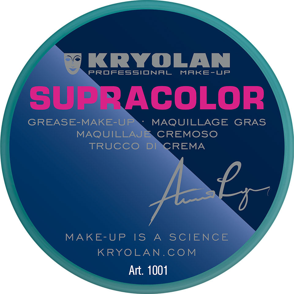 KRYOLAN Supracolor green 21 – Hochpigmentierte Cremefarben, 8ml, Dose geschlossen