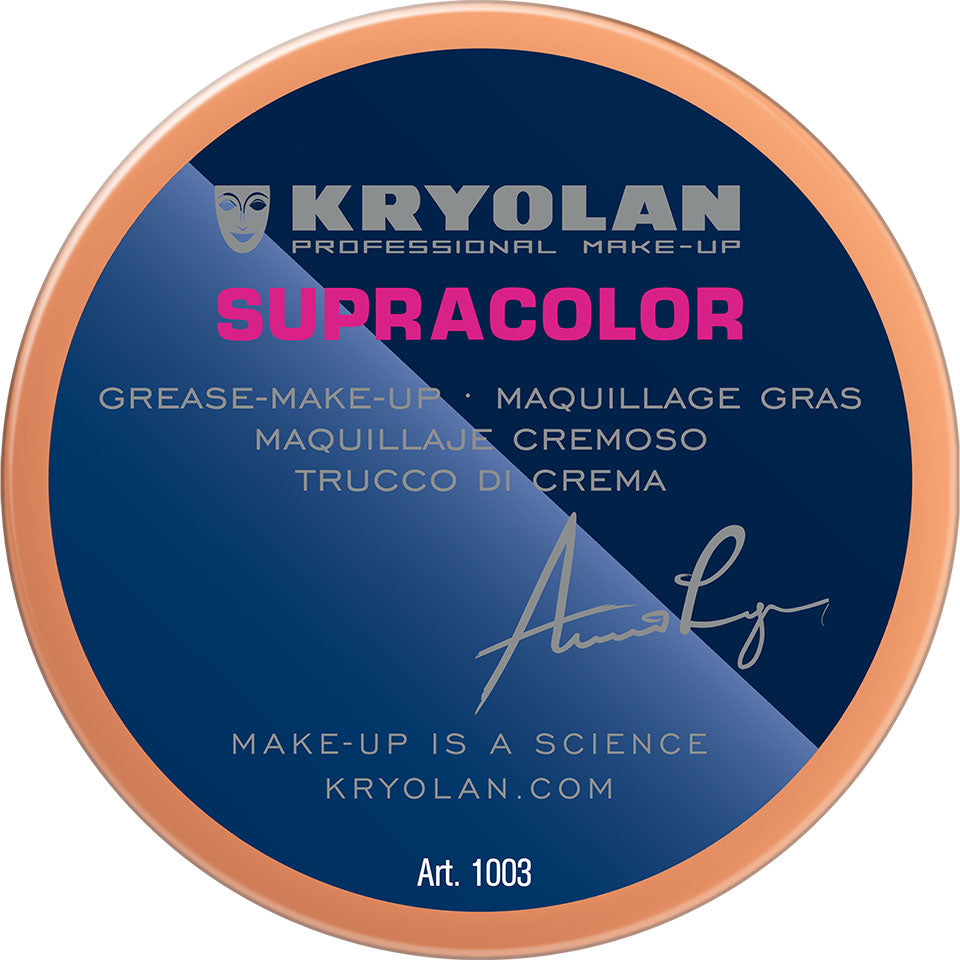 KRYOLAN Supracolor Hauttöne EF 28 – deckende Creme Foundation, 55ml, Dose geschlossen