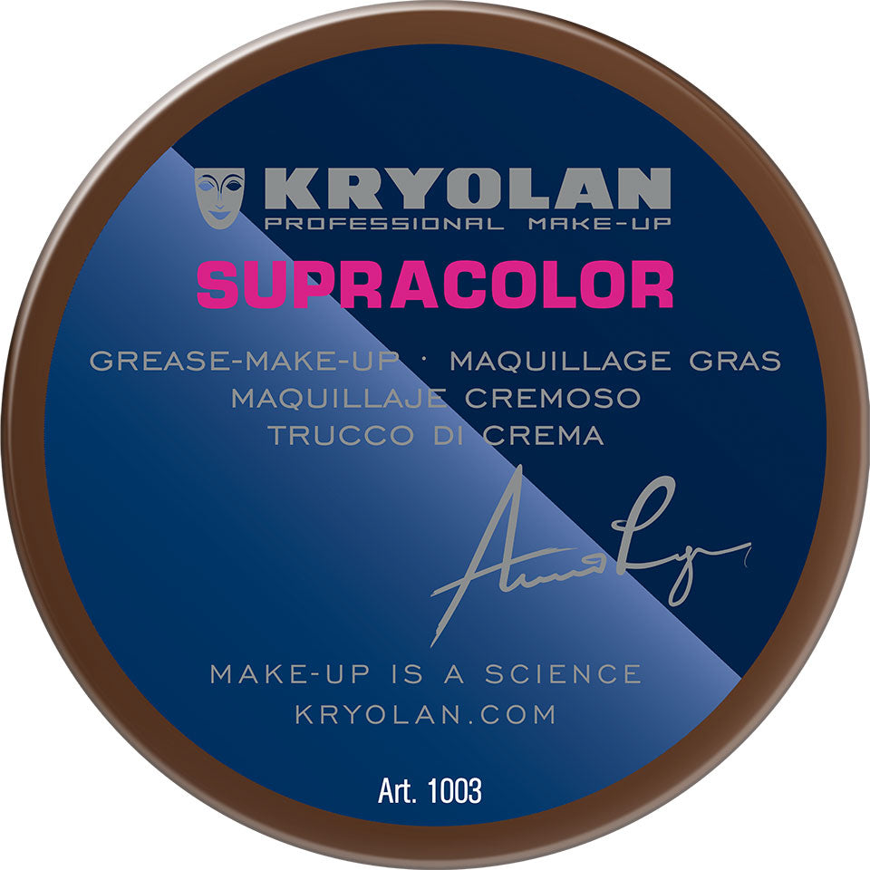 KRYOLAN Supracolor Hauttöne liver spot 2 – deckende Creme Foundation, 55ml, Dose geschlossen