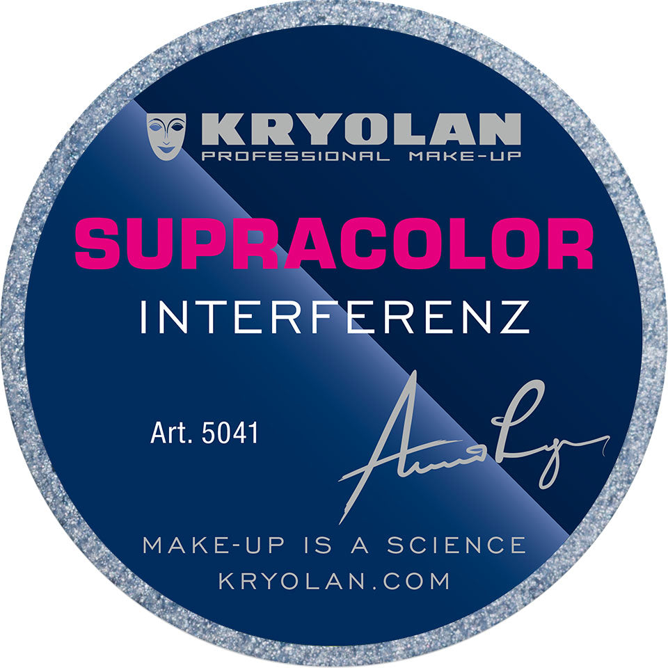 KRYOLAN Supracolor Interferenz silver blue G – Irisierende Fettschminke, 8ml