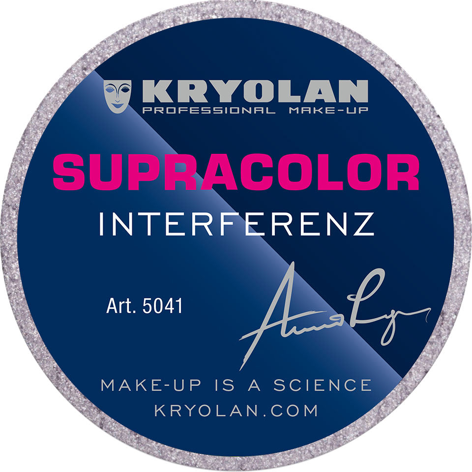 KRYOLAN Supracolor Interferenz silver lilac G – Irisierende Fettschminke, 8ml