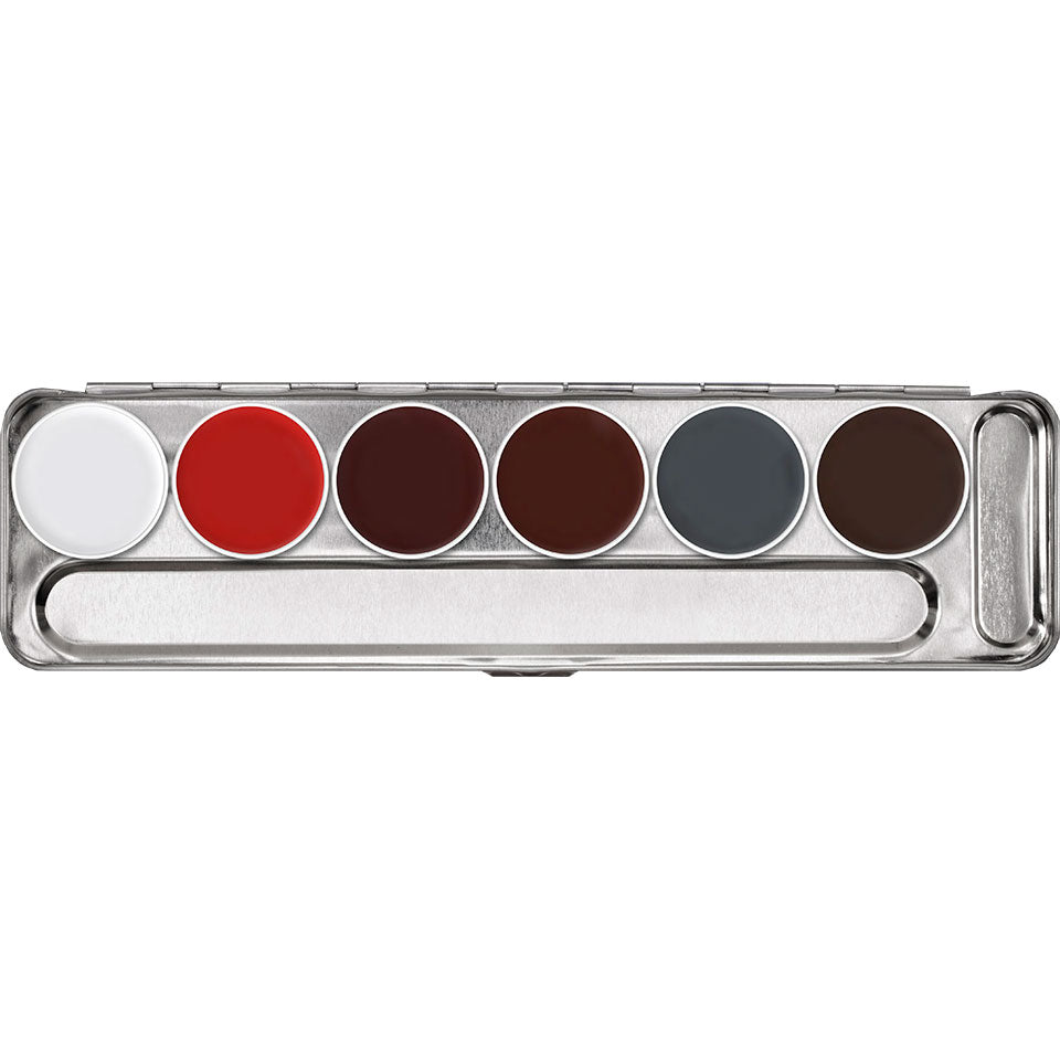 KRYOLAN Supracolor Palette 6 Farben – Fettschminke mit hoher Deckkraft, 1stk, Variante S