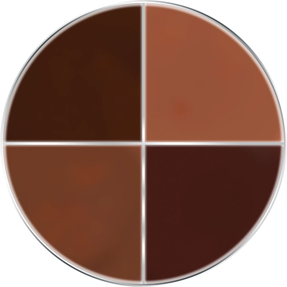 KRYOLAN Supracolor Quartett Contour & Shading – cremige Effektfarben im Viererset, 15ml