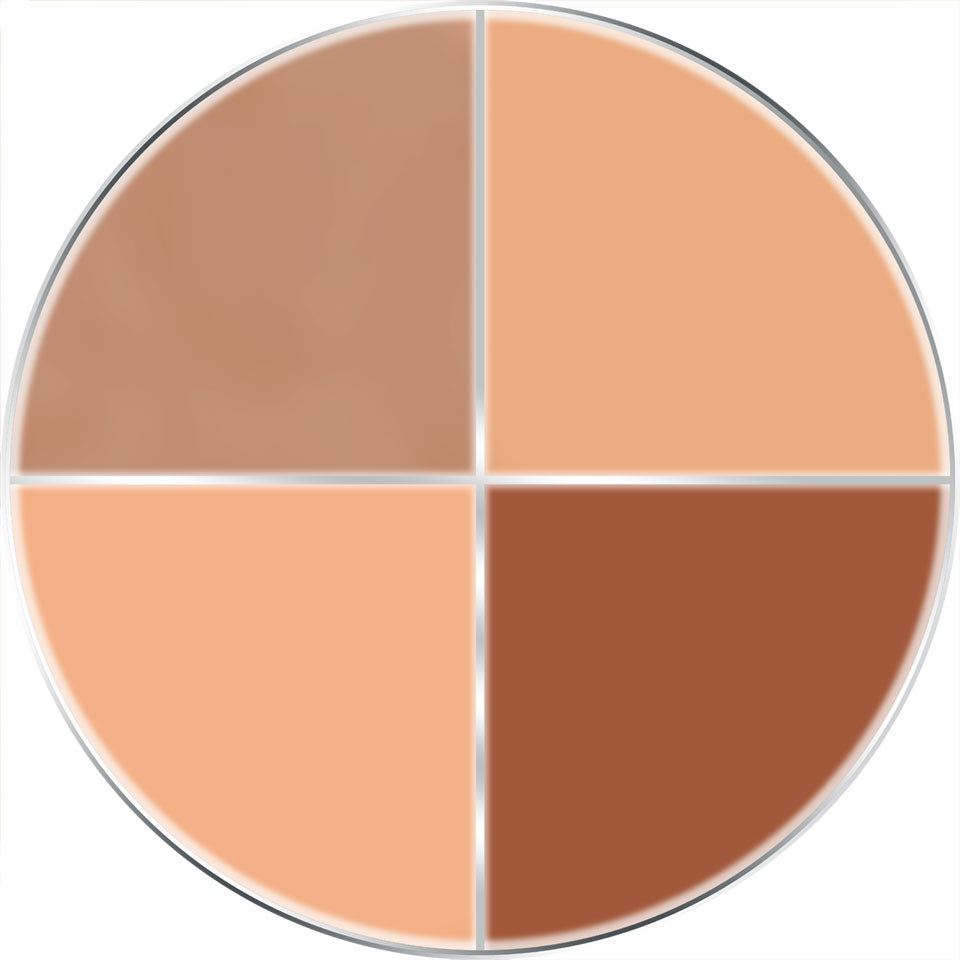 KRYOLAN Supracolor Quartett Natural – cremige Effektfarben im Viererset, 15ml
