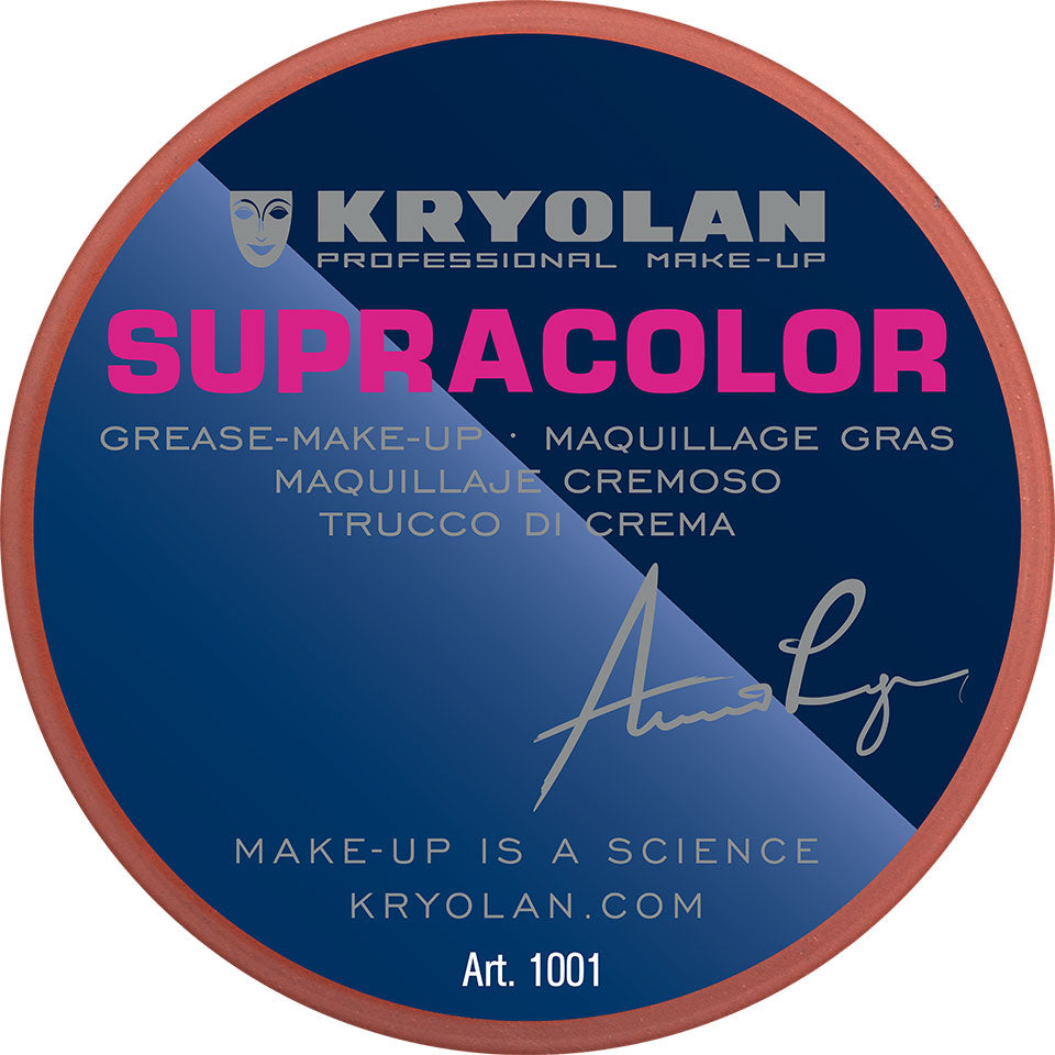 KRYOLAN Supracolor red stipple 3 – Hochpigmentierte Cremefarben, 8ml, Dose geschlossen