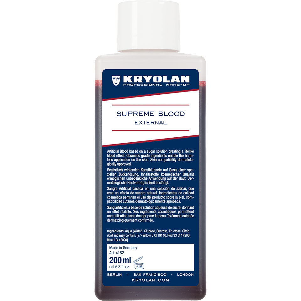 KRYOLAN Supreme Blood External - light – Profi-Kunstblut für SFX, 200ml
